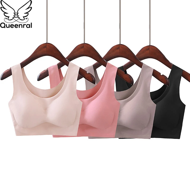 Бюстгальтер Queenral женский бесшовный нижнее белье с чашками пуш ап регулируемый