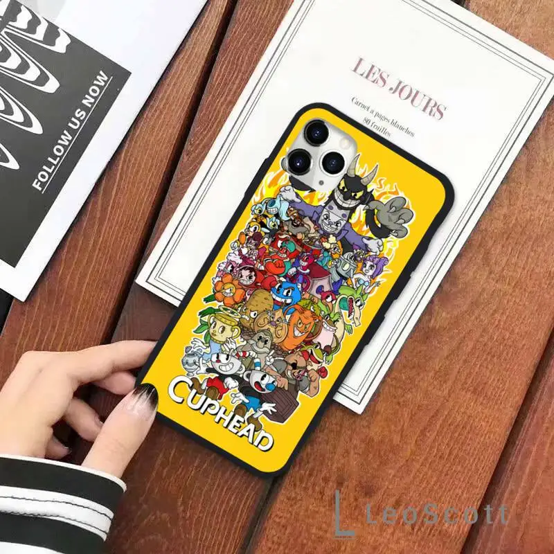 

Cuphead Painted Phone Case for iPhone 11 12 mini pro XS MAX 8 7 6 6S Plus X 5S SE 2020 XR
