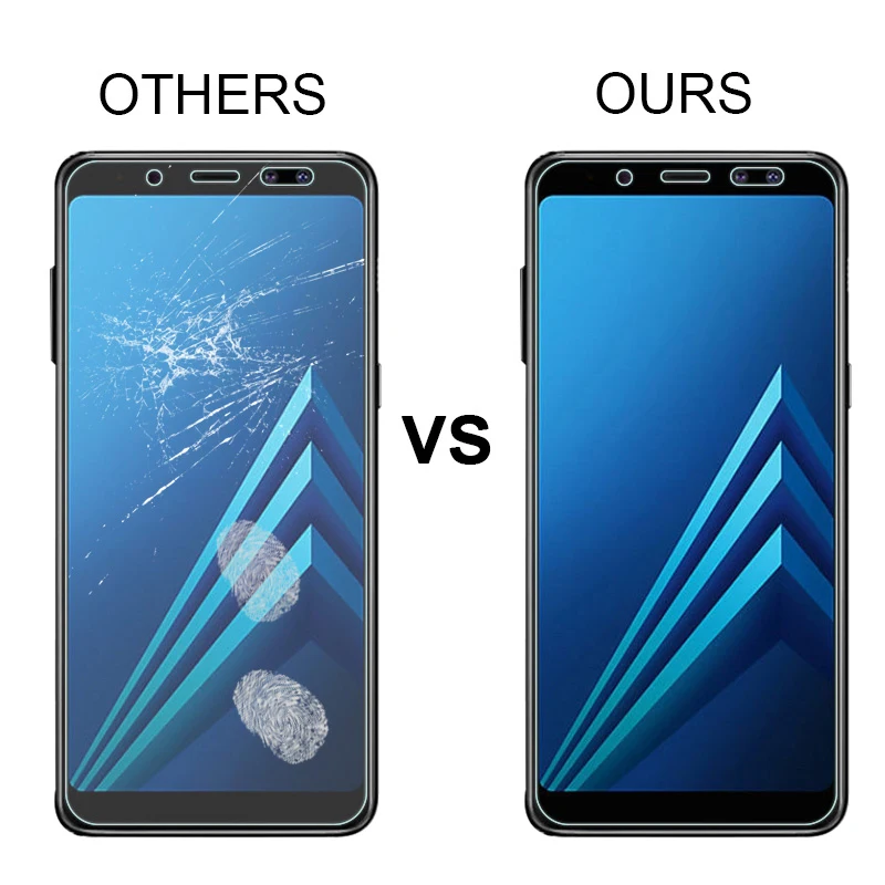 Защитное стекло HD для Samsung Galaxy A6 Plus 2018 A9 Star Lite закаленное A8 на Note 2 3 4 5 7 FE | Мобильные