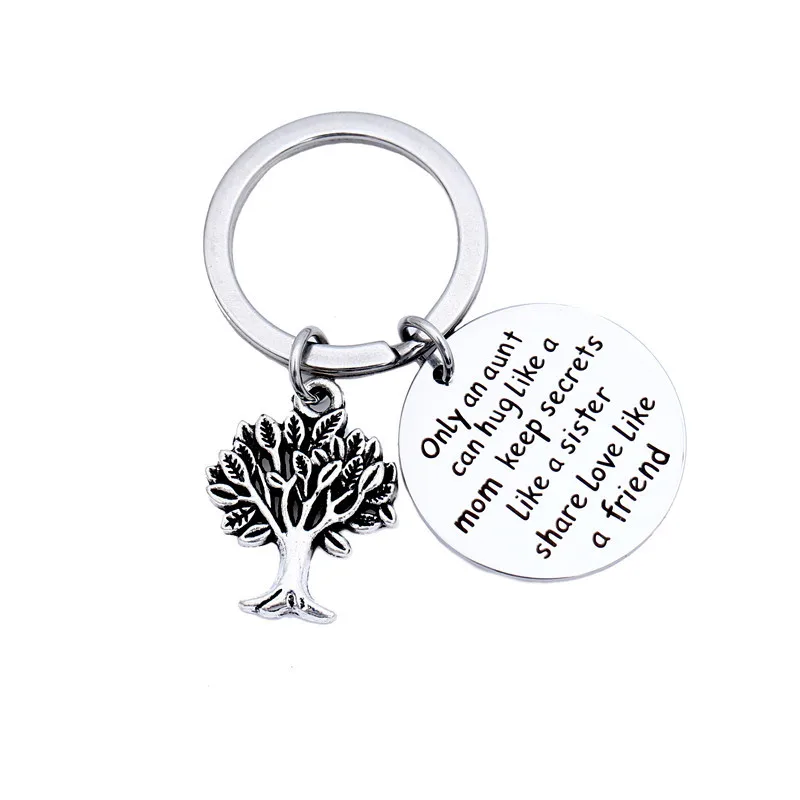 

DIY Steel Keychain Polished Only An Aunt Can Tiger Like A Mom Keep Life Tree Keychain for Girls