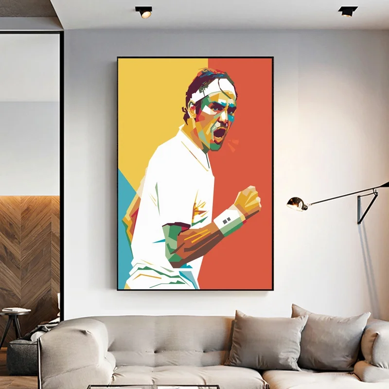 Роджер Федерер постер Картина на холсте настенное искусство картина для