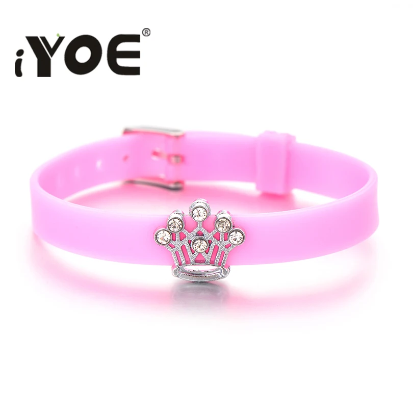 Браслеты IYOE с подвесками в форме сердца цветка короны звезды для детей девочек и