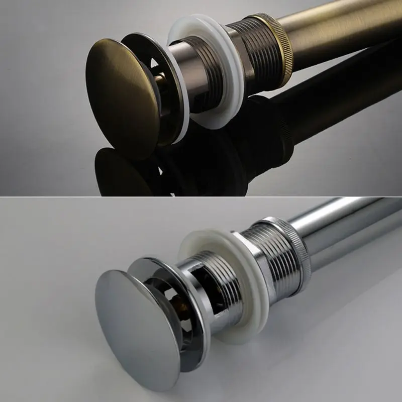 Роскошная латунная раковина для ванной комнаты выдвижной слив с/без перелива