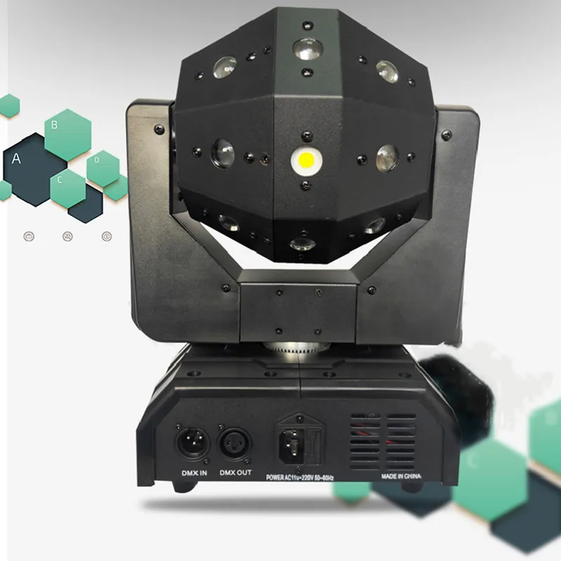 Светодиодный двойной луч с подвижной головкой 16 лазеров дискотека вечеринка