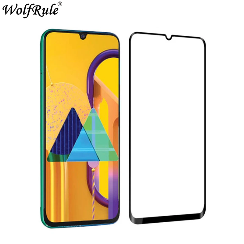 2PS vidrio templado para Samsung Galaxy M30S vidrio completo cubierta pegamento Protector de pantalla para Samsung Galaxy M30S vidrio para Samsung M30S-0