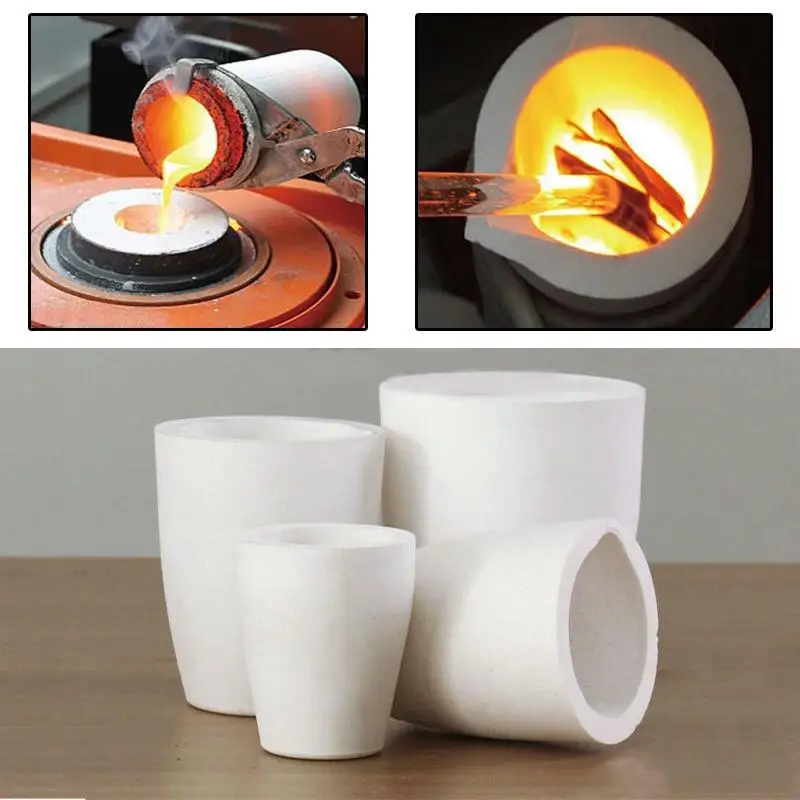 

1pcs White Quartz Crucible Cup Casting Mold Mould For Melting Metal Gold Silver Scrap 1KG 2KG 3KG Tool