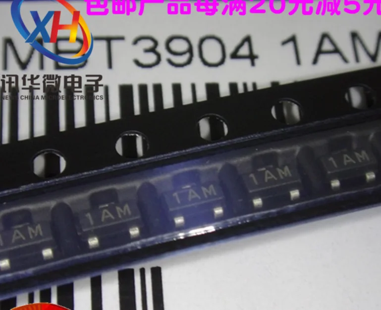 MeiMxy 100 шт./лот MMBT3904 SOT23 3904 SOT 2N3904 SMD SOT-23 1AM новый транзистор | Электронные компоненты