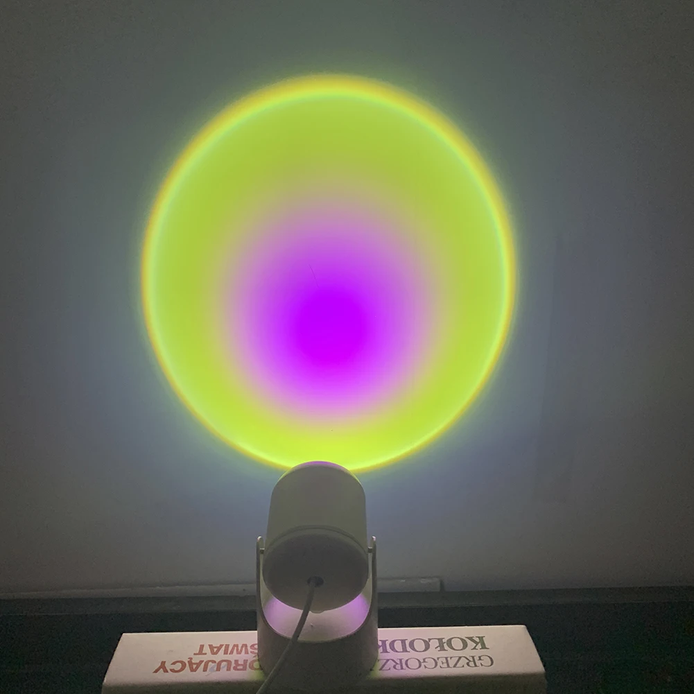 

Проекционная лампа с USB, вращающаяся на 360 градусов атмосферная лампа, Ночной светильник с переменным углом луча, точесветильник светильник,...