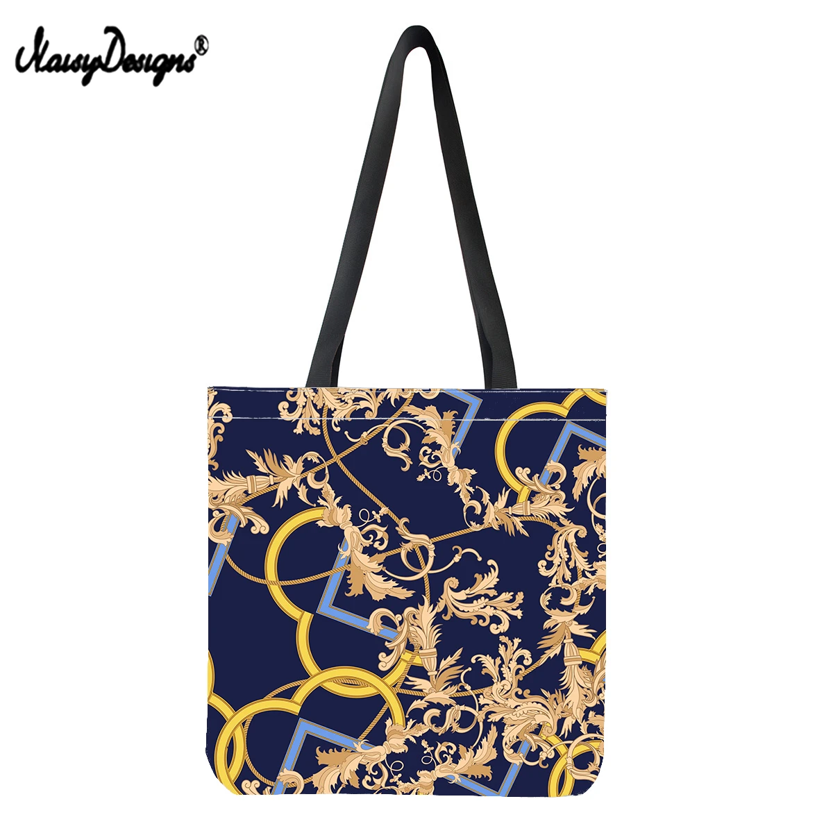 

Noisydesigns Luxury Pattern Design Women Linen Tote Bag Casual Cloth Shopping Bag Ladies Eco-friendly Travel Beach Bags Bolsas