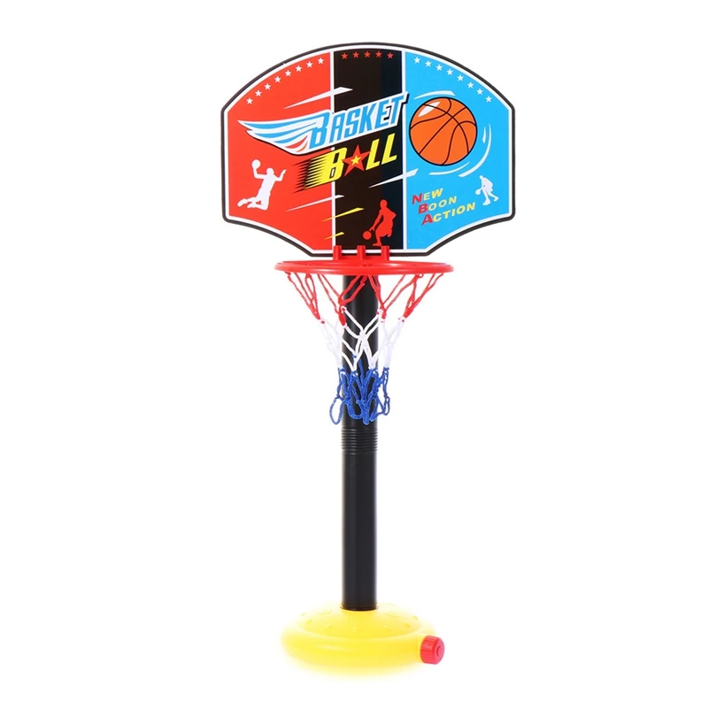 

Adjustable Height Basketball Stand Inflatable Portable Kids Children Basket Ball Basket Rack Indoor Outdoor Games Toy