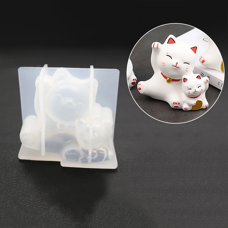 3D Медведь Олень силиконовая форма в виде кота Сделай Сам Геометрия стерео