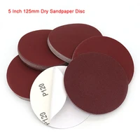 5 inch 125mm dry sandpaper disc adhesive hook and loop sanding paper grinding and polishing 60 2000 grit