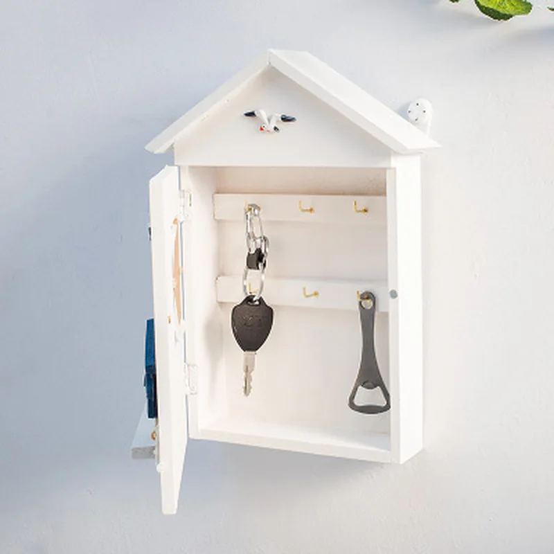 Креативный Seabird Sea Tower Key House ящик для хранения ключей из твердой древесины