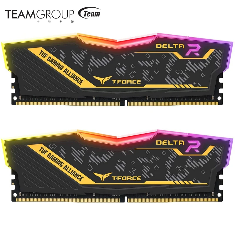 

Оперативная память для настольного ПК TEAMGROUP, RGB DDR4 8 Гб 3200 МГц 16 Гб 3000 МГц CL16 T-Force Delta TUF Gaming Alliance