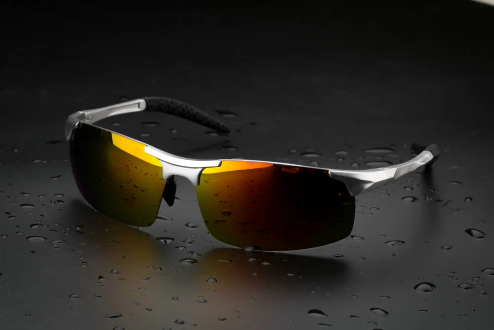 Мужские солнцезащитные очки из алюминиево магниевого сплава поляризационные UV400