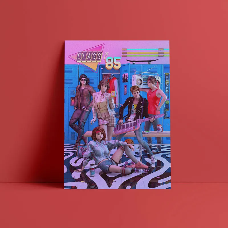 

Class of 1985 Retrowave poster Canvas Wall Art Decoration prints for living Kid Children room Home bedroom decor painting