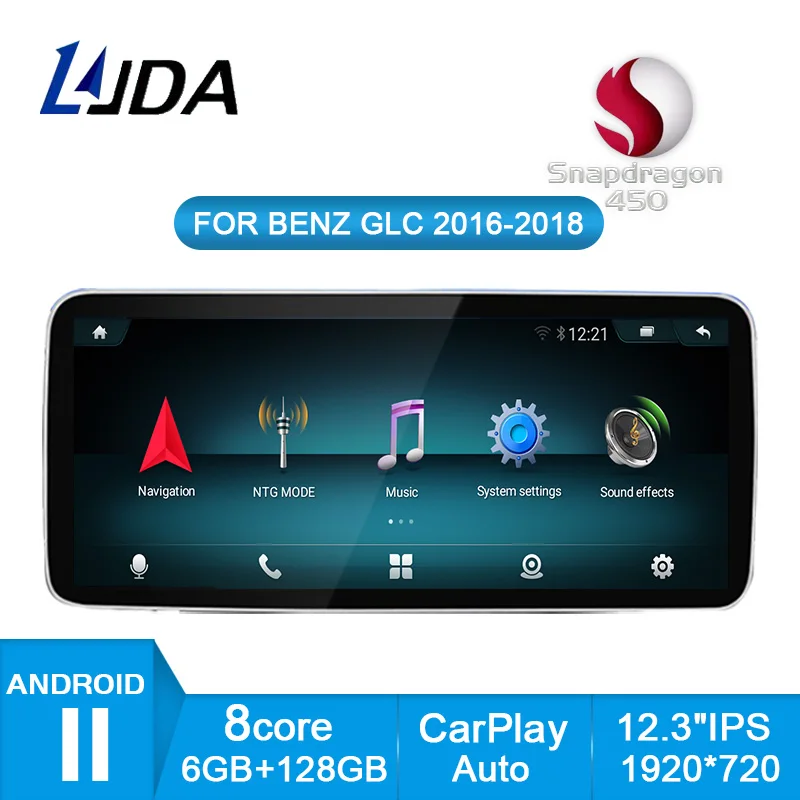 

10.25"/12.3" Android 11 Car Multimedia Player GPS Stereo Radio for Mercedes Benz C-Class W205 GLC X253 V Class W446 CarPlay