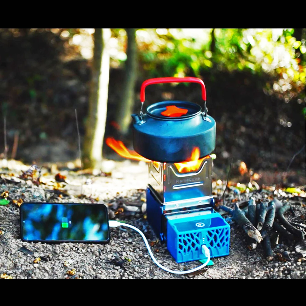 Портативная дровяная плита для кемпинга уличная Складная пешего туризма