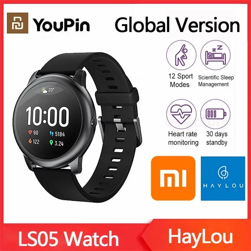 

XiaoMi YouPin Haylou Solar LS05 Smart Watch Sport Metal Heart Rate Sleep Monitor IP68 Waterproof For iOS Android Global Version