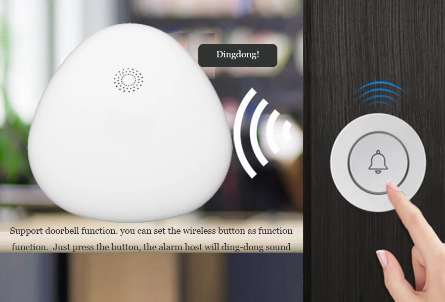 Sgooway EN RU ES язык беспроводной домашней безопасности Wi-Fi Сигнализация приложение дистанционное управление с ip-камерой PIR датчик двери