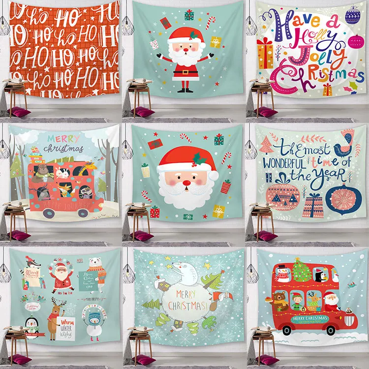 

Christmas Decoration Background Cloth Hanging Cloth Tapestry Decoration Cloth Tablecloth Living Room Bedroom Decoration