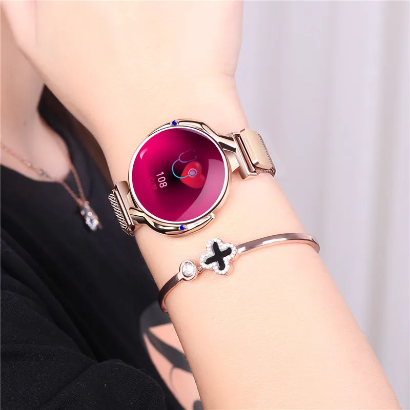 Дамы роскошные моды z38 умный браслет сердечного ритма измерения артериального