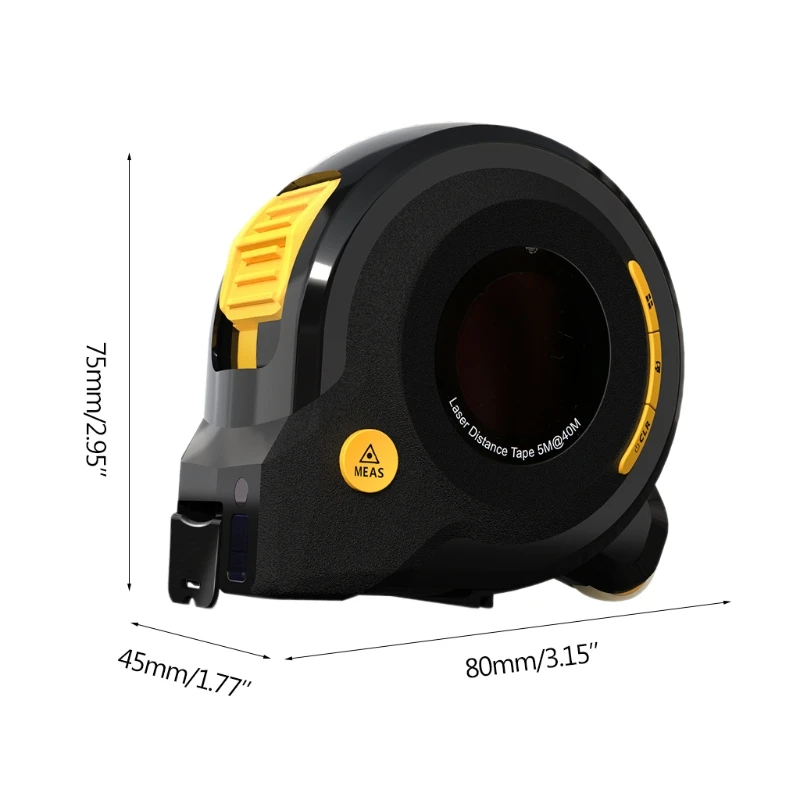 Лазерный цифровой дальномер рулетка измеритель расстояния 40 м + 5 100 Круглый ролик