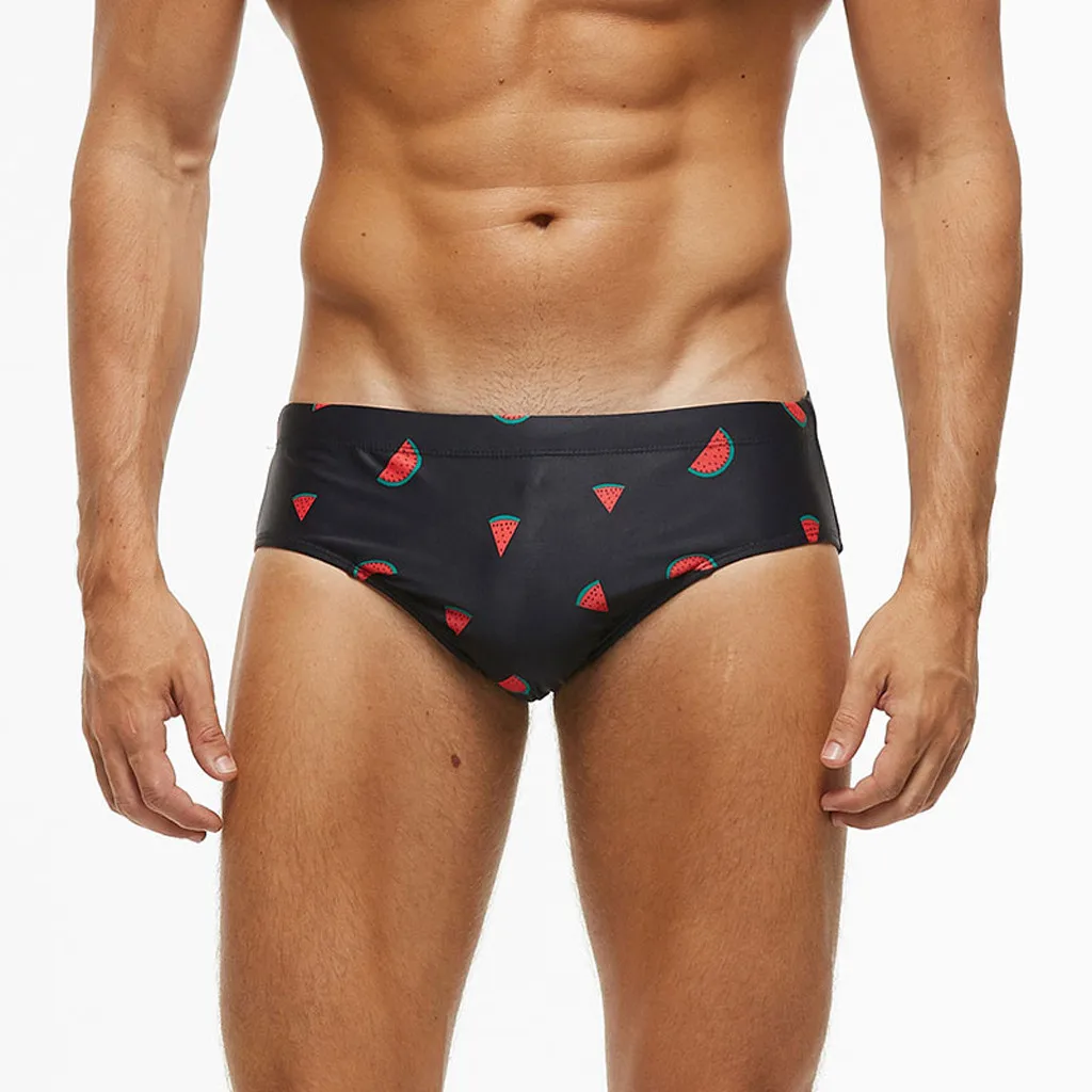 Мужская короткая одежда для плавания мужские плавки с фламинго бикини низкая