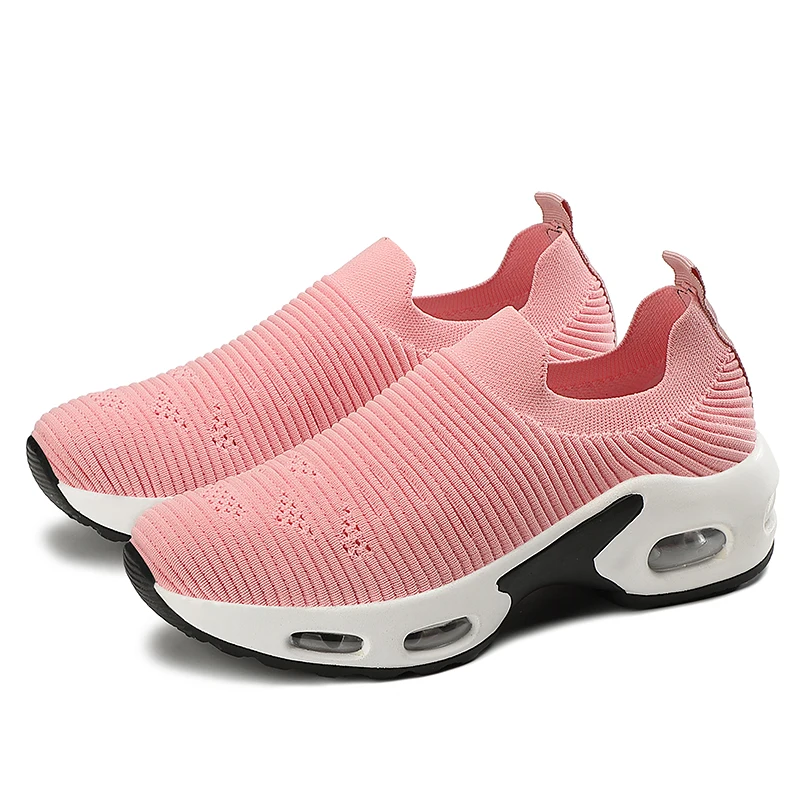 Женские кроссовки с вулканизированной подошвой уличные сетчатые мягкие дышащие