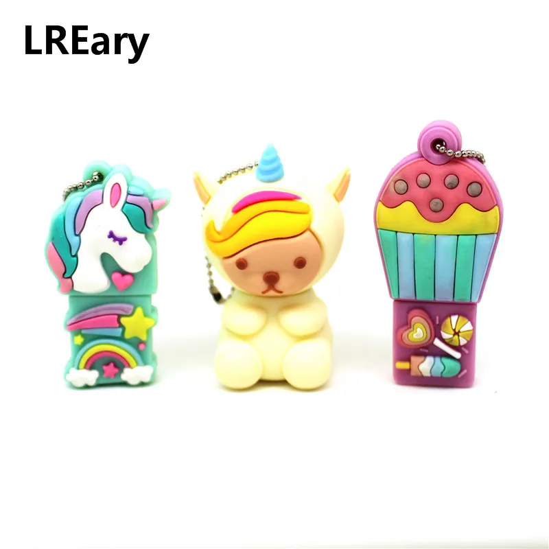 Cartoon Teddy Unicorn USB flash drive 4GB 8GB pen 16GB 32GB 64GB Hot Air Balloon 128MB memory stick | Компьютеры и офис
