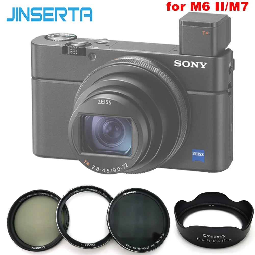 Набор переходных колец JINSERTA UV CPL ND16 для Sony RX100 M6 II M7 крышка объектива камеры