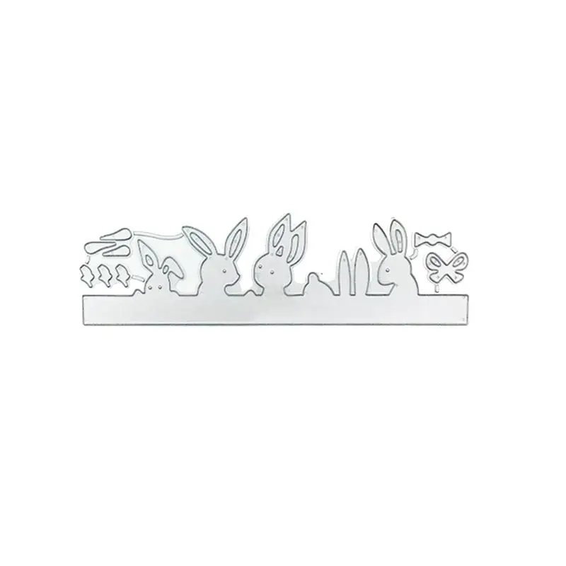 Милый мультяшный кролик металлические режущие штампы Трафаретный Скрапбукинг