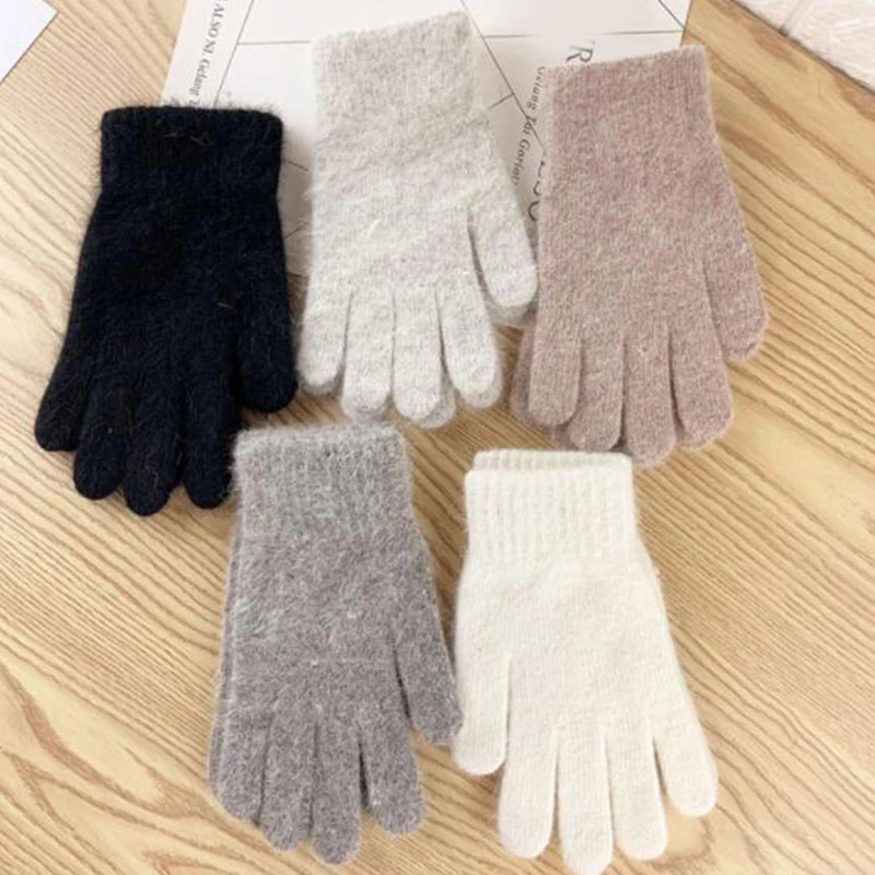 

1 Pair Gloves Women's Winter Cute Plush Warm Riding Gloves Women Gloves Womens Gloves Fluffy Women Winter Gloves