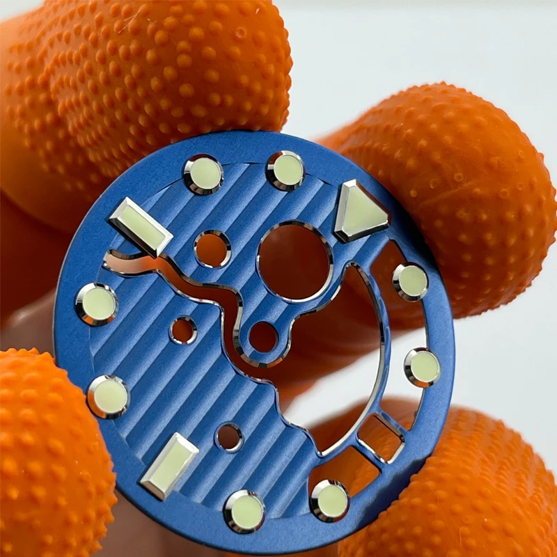 Watch Parts High Quality 28.5mm Hollow Skeleton Watch Dial Luminous Marks Suitable For NH35/36 Automatic Movement