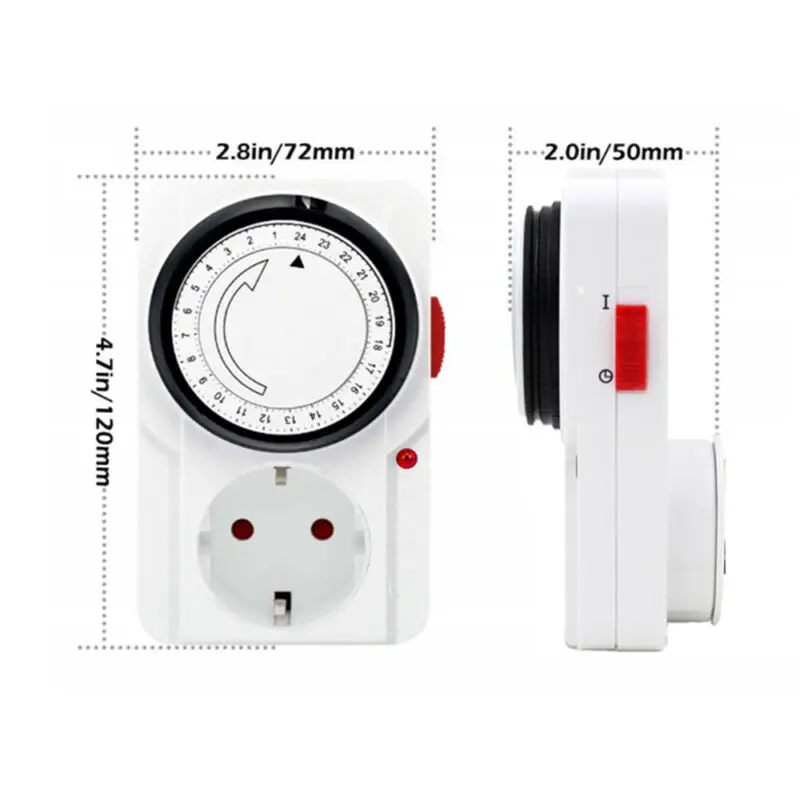 

Smart Socket Switch 24-Hour Plug in Save Time Energy Mechanical Electric Outlet