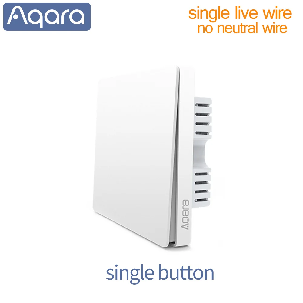 Aqara, умный настенный светильник, переключатель Wi-Fi, приложение Zigbee, управление, умный переключатель, ключ, натуральный провод, живой провод, для Xiaomi, умный дом