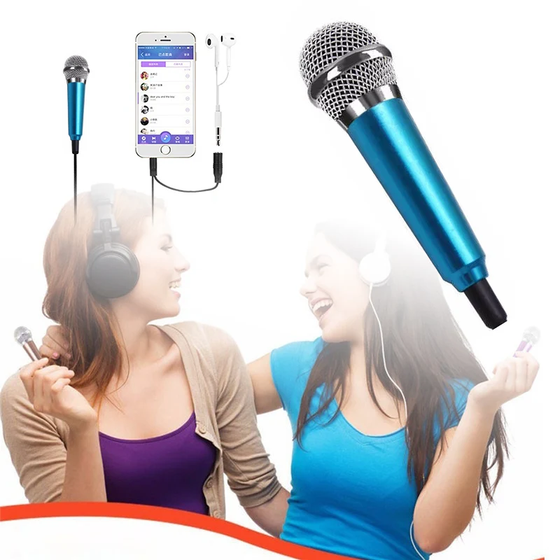 Новая версия мини караоке конденсаторный микрофон для iPhone Samsung Andriod планшет |