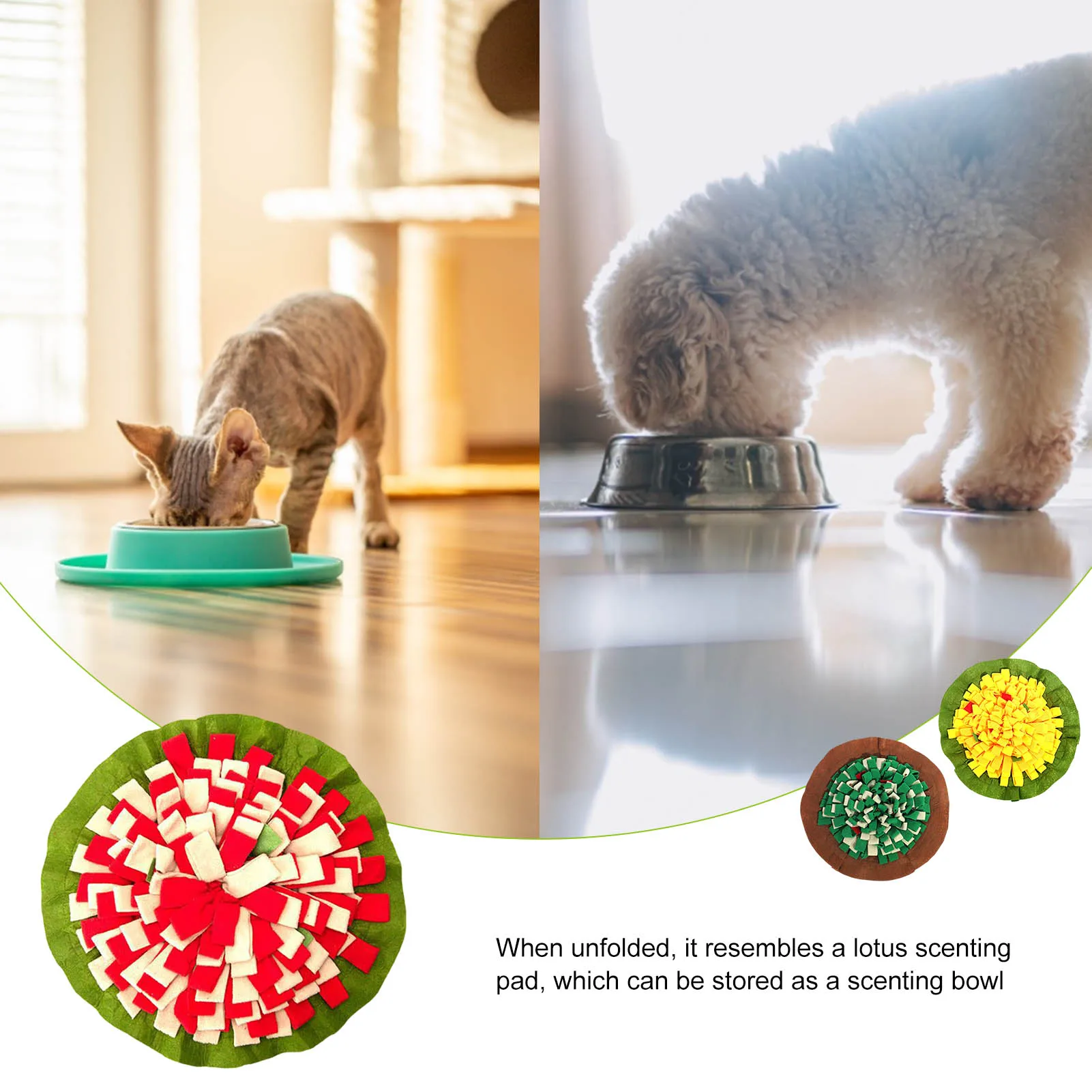 

Dog Snuffle Mat Washable Feeding Mat Foraging Skills Training Pad