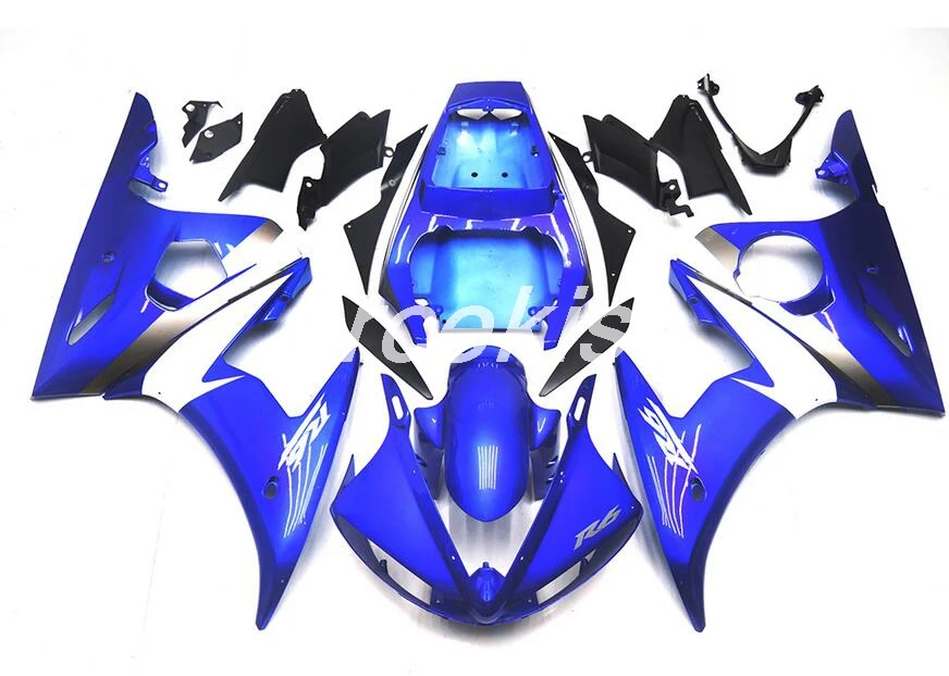 4 подарки Новые ABS Обтекатели наборы подходят для Yamaha YZF R6 2003 2004 2005 обтекатель Набор R6 03 04 05 крутой стиль на заказ - Цвет: blue