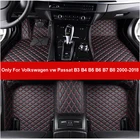 FEICHI коврик кожаные автомобильные коврики в салон для Volkswagen vw passat B3 B4 B5 B6 B7 B8 2000-2018 пользовательские коврик для ног автомобильный коврик крышка