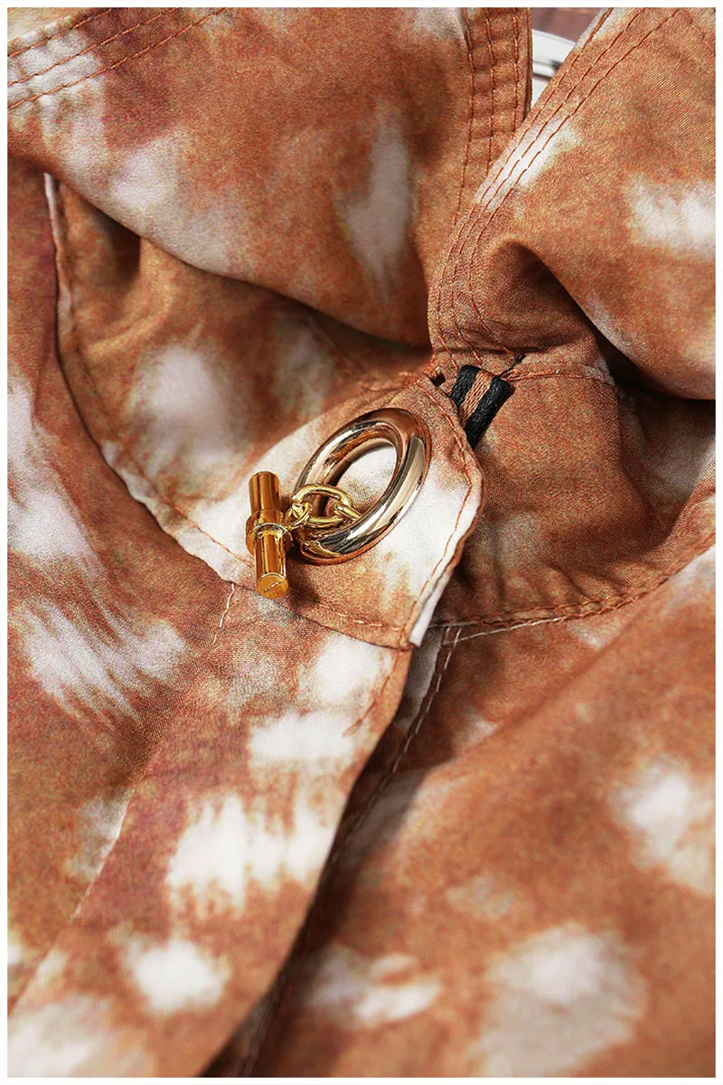 

[EAM] Women Pocket Leopard Spliced Print Blouse New Lapel Long Sleeve Loose Fit Shirt Fashion Tide Spring Autumn 2021 1DD7364
