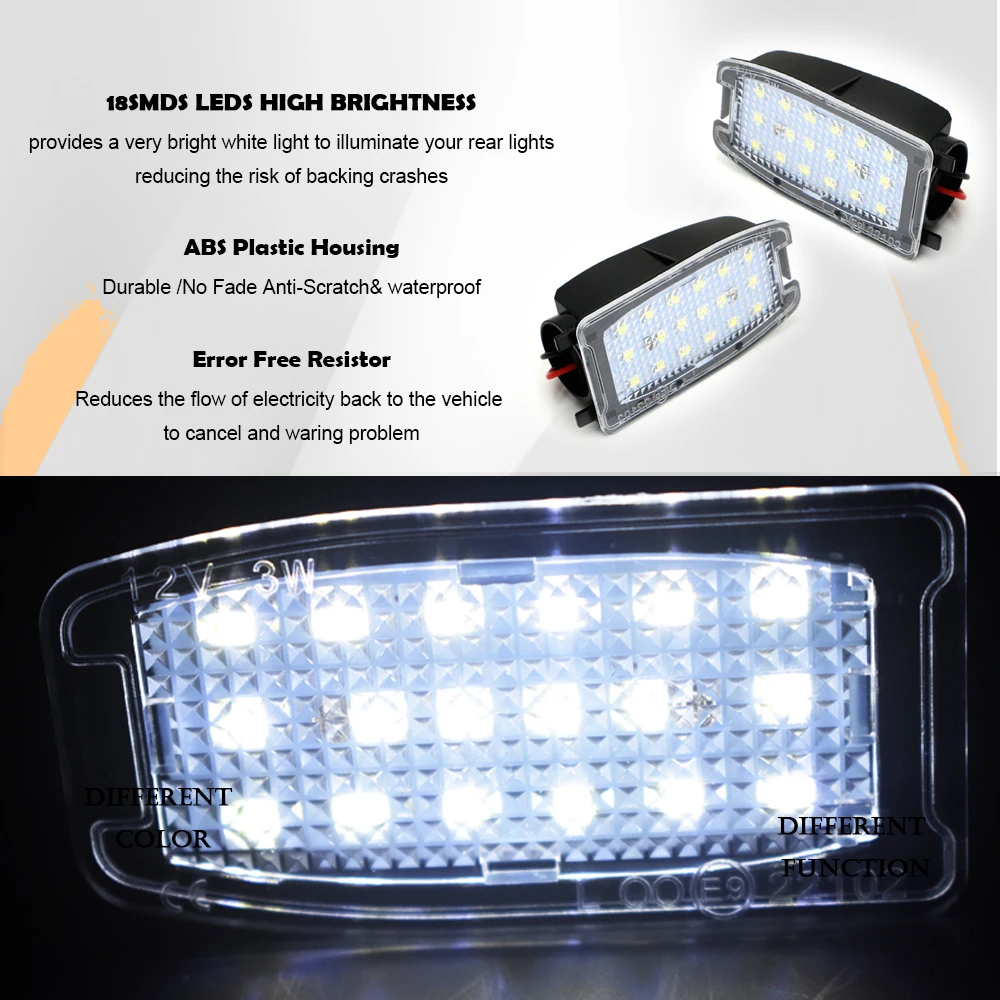 2 шт. 6000K белый светодиодный светильник с боковым креплением Reariew для Land Rover Discovery 4