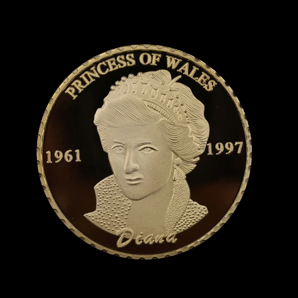 5 шт./компл. звезда мира позолоченная Принцесса Диана вызов монета креативный