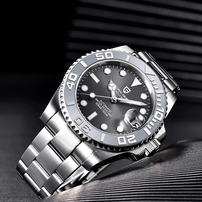 

PAGANI DESIGN 40mm Sports Men's Mechanical Wristwatch Top Brand Sapphire Glass Clock Stainless Steel Waterproof Automatic Watch