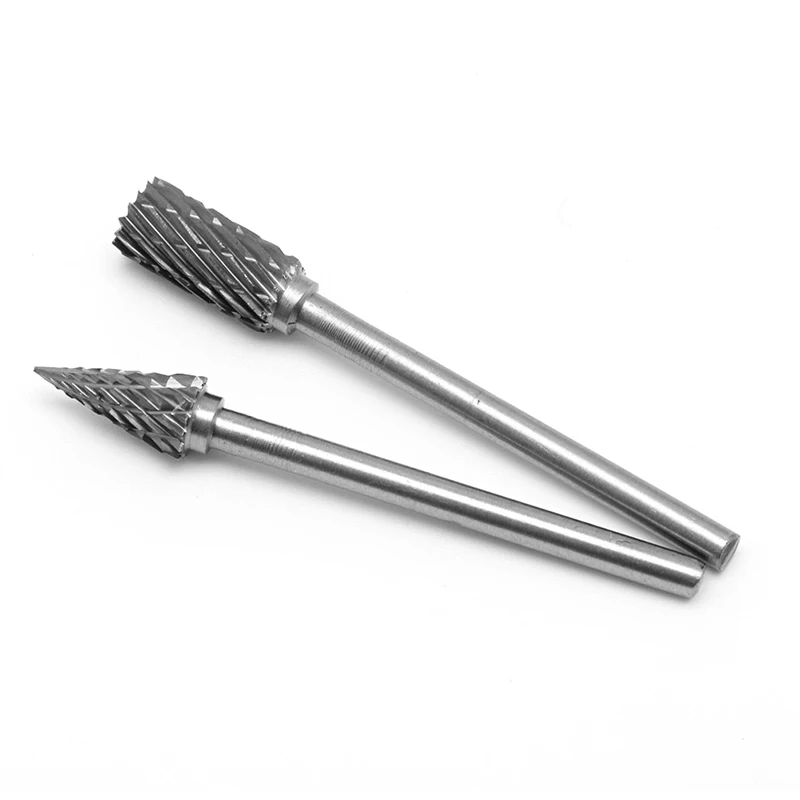 

New 10Pc 1/8" 6mm Tungsten Carbide Cutter Rotary Burr Set CNC Engraving Bit Tool