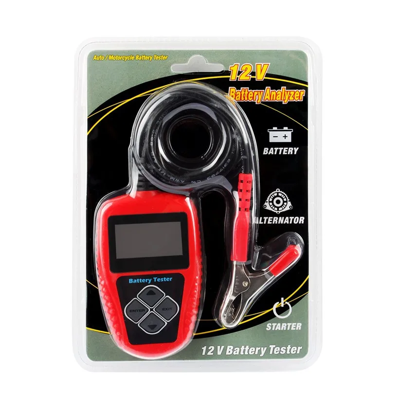 5 шт. DHL автомобильный тестер батареи 12 В цифровой анализатор (100 ~ 2000 CCA) BA101 в