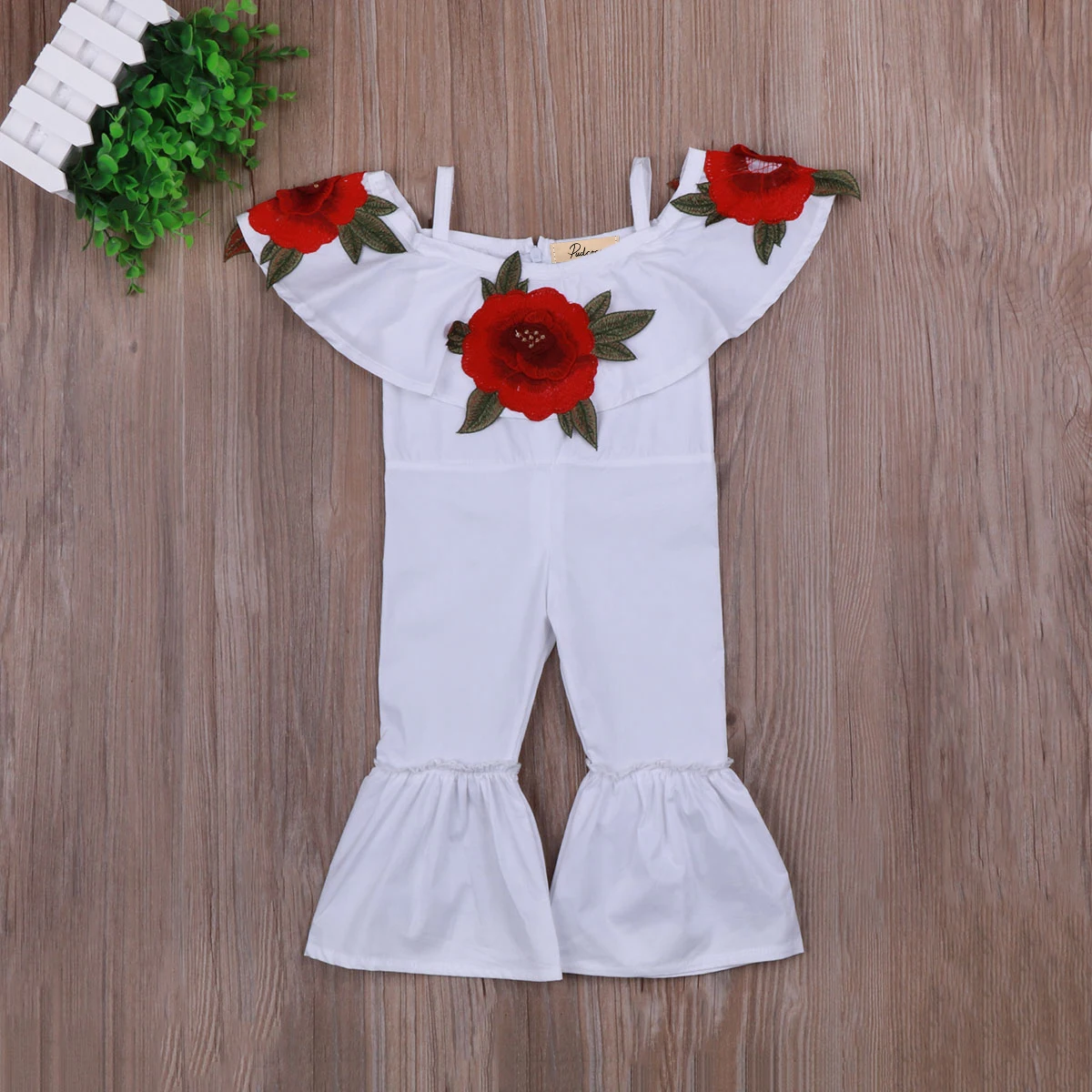 

Kids Infant Baby Girls Flower Off-shoulder Strap Clothing Romper Floral Cute Playsuit Clothes Outfits Sunsuit Fille Clothing