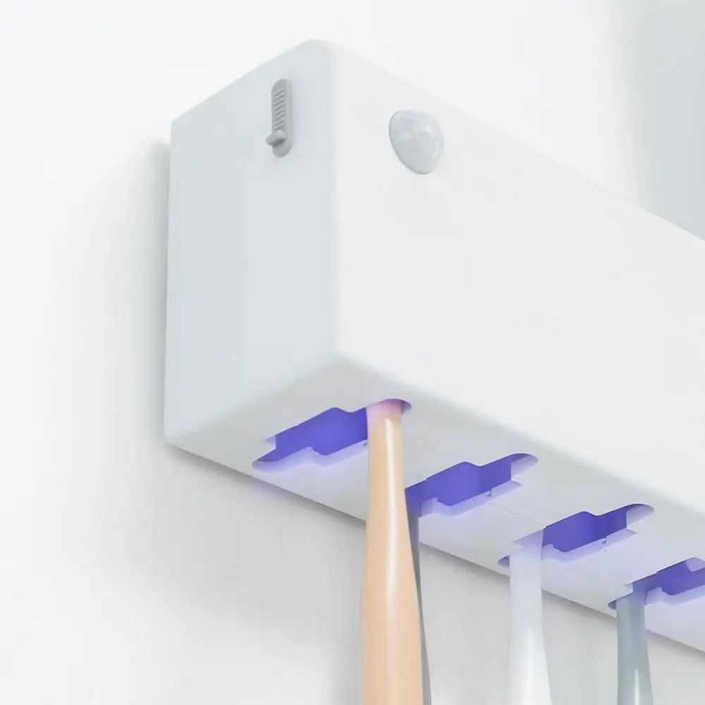 Mijia Dr.meng 2 in 1 UVC Ultraviolet Toothbrush Sterilizer Holder Detachable Automatic Toothpaste Squeezers Dispenser | Дом и сад