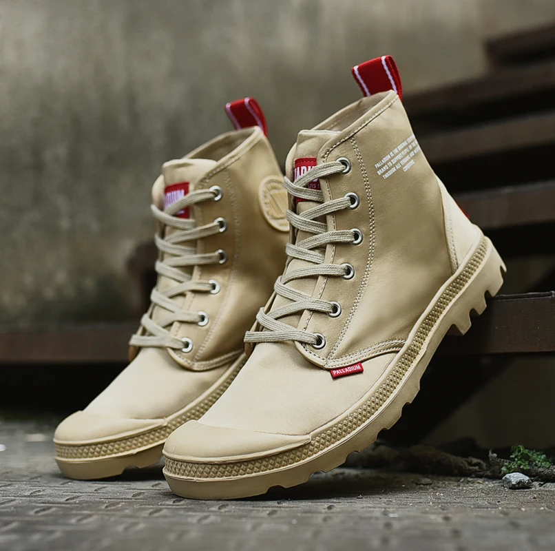 Мужские кроссовки с высоким верхом Повседневные Удобные в стиле милитари Размер