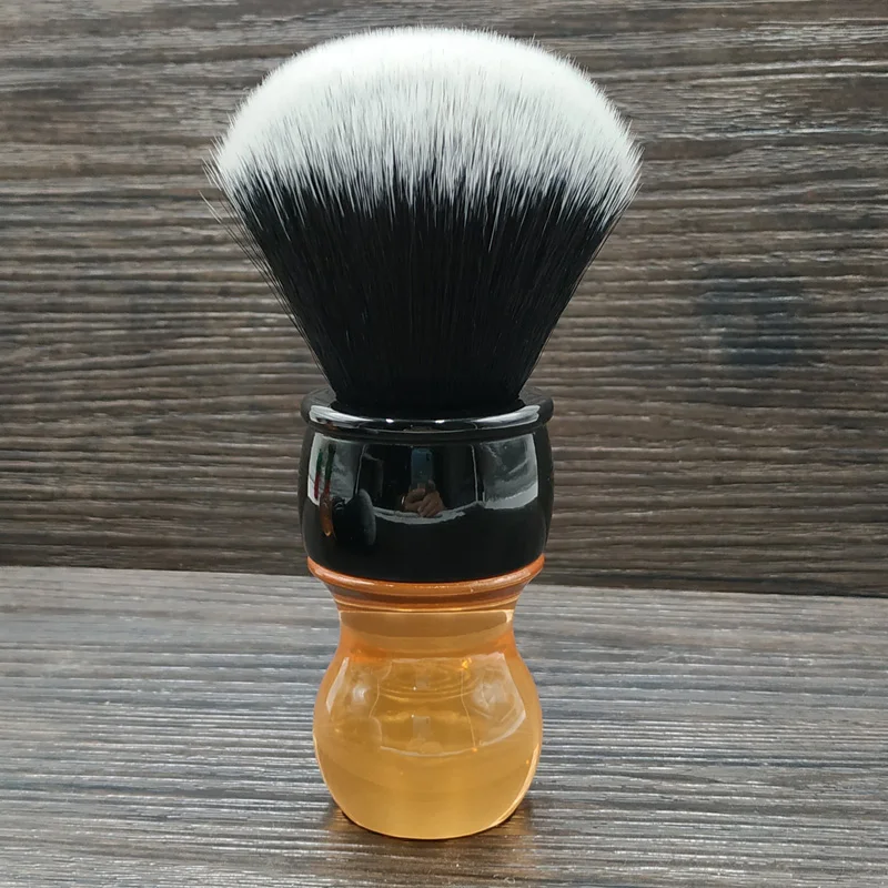 

dscosmetic 26mm tuxedo synthetic hair knots Citrine handle shaving brush